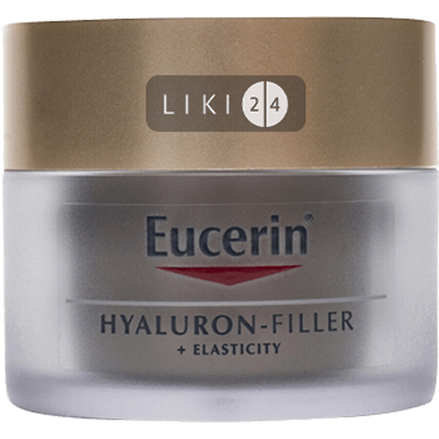 Крем для обличчя Eucerin Гіалурон філлер + Еластісіті Нічний антивіковий, 50 мл: ціни та характеристики