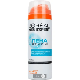 Піна для гоління L'oreal Paris Men Expert для чутливої шкіри 200 мл