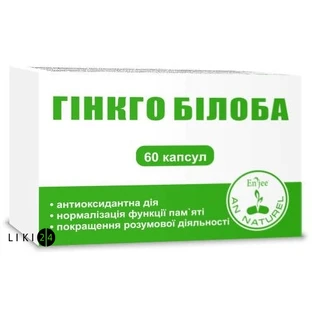 Гинкго билоба капсулы, 0,4 г №60