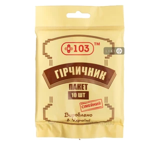 Горчичник-пакет +103 Семейный, 10 шт.