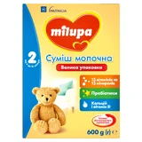Суха молочна суміш Milupa 2 для дітей від 6 до 12 місяців, 600 г
