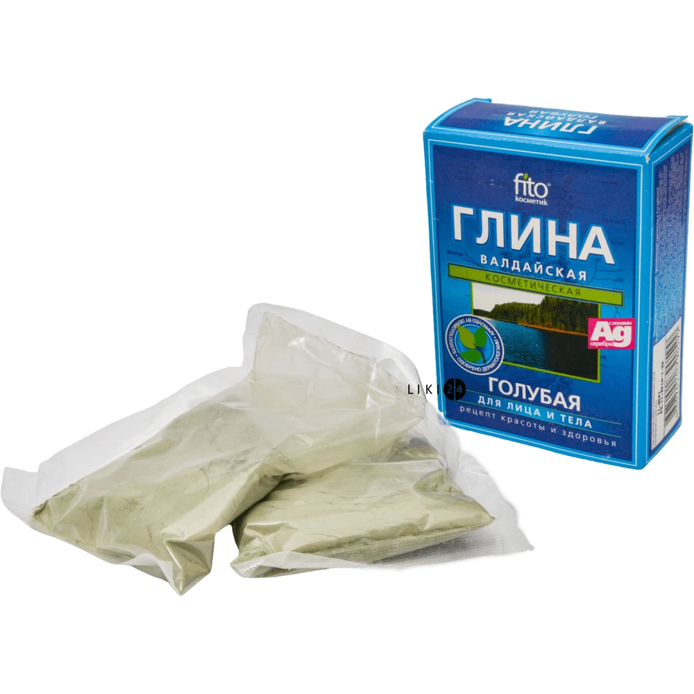 Глина Fito Косметик Валдайская голубая, 100 г: цены и характеристики
