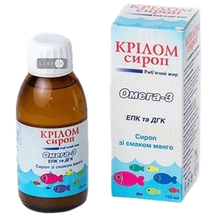 Крилом сироп Омега-3 со вкусом манго, 150 мл