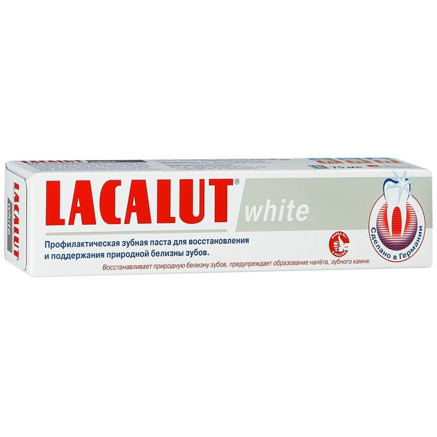 Зубна паста Lacalut Вайт, 75 мл : ціни та характеристики