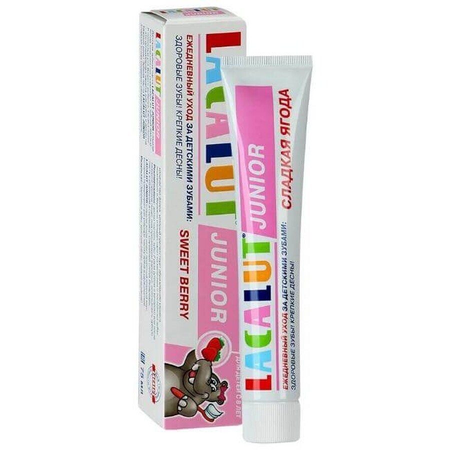 Зубна паста Lacalut Джуніор Солодка ягода, 75 мл: ціни та характеристики