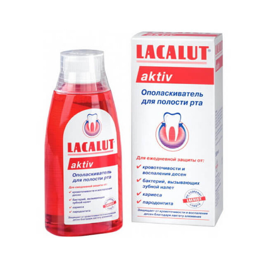 Ополаскиватель для полости рта Lacalut Aktiv 300 мл : цены и характеристики