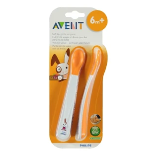 Детские силиконовые ложечки Avent Philips 6 мес SCF710/00, 2 шт