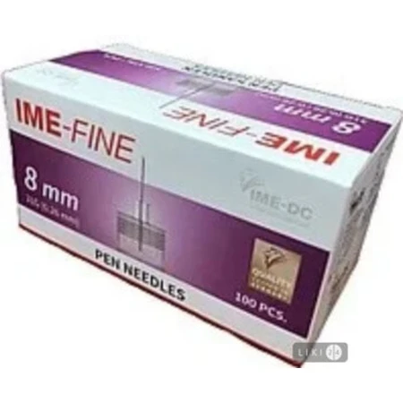 Голки ime-fine одноразові стерильні для шприц-ручок 31G х 8 мм №100: ціни та характеристики