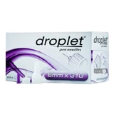 Голки для інсулінових шприц-ручок універсальні droplet 6 мм х 31G №100