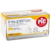 Иглы Insupen для инсулиновых шприц-ручек 8 мм, 32G - 0,23 мм, №100