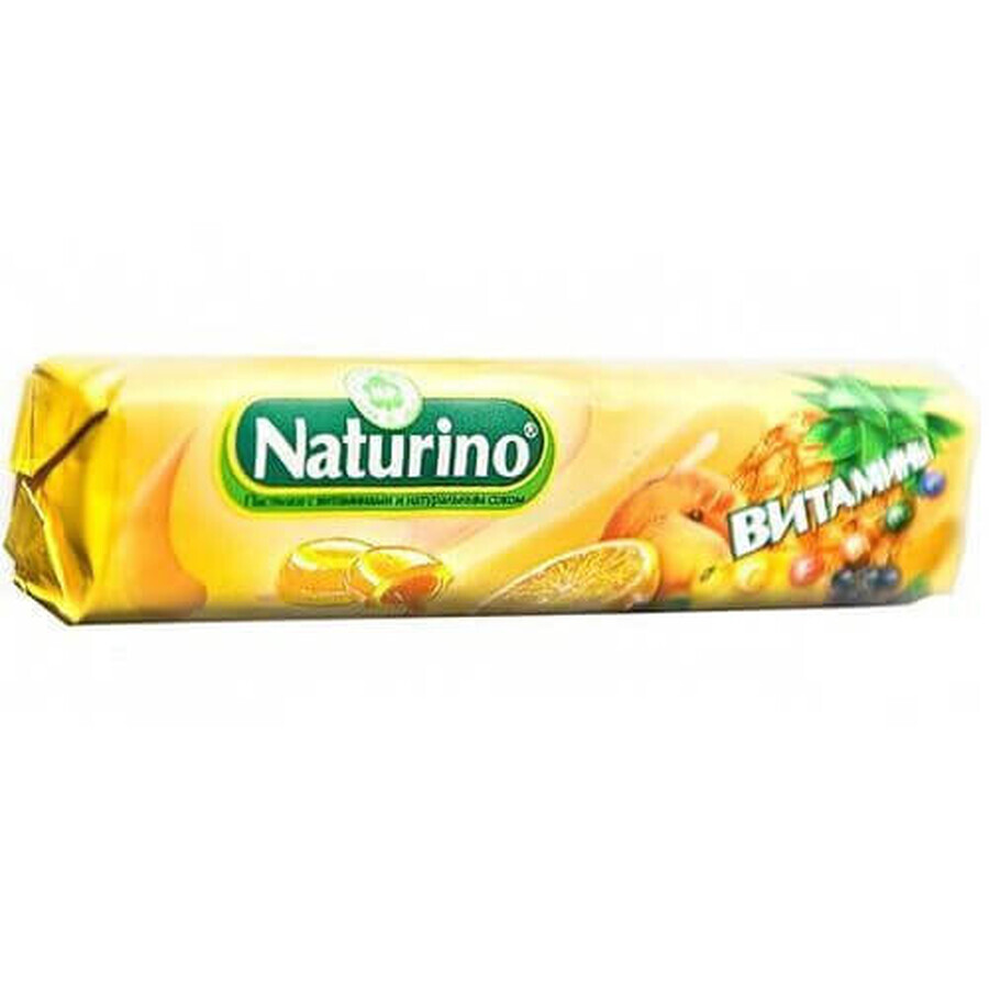 Пастилки Naturino з вітамінами та натуральним соком 33,5 г, фрукти: ціни та характеристики
