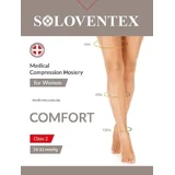 Гольфы женские Soloventex Comfort с открытым носком 2 класс компрессии, высокие, р. L