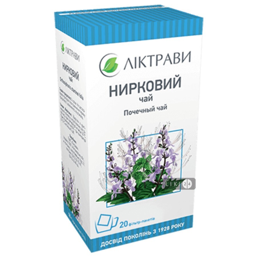 Нирковий чай Ліктрави листя фільтр-пакет 1.5 г №20: ціни та характеристики
