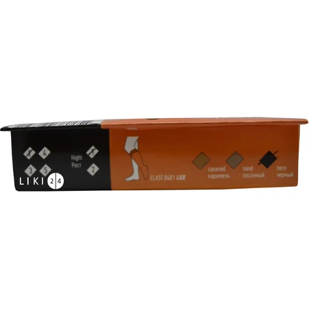 Гольфы Tonus Elast 0401 Lux (18-21 мм рт.ст.) компрессионные с мыском, размер 2, 1 рост, черный: цены и характеристики