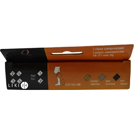 Гольфы Tonus Elast 0401 Lux (18-21 мм рт.ст.) компрессионные с мыском, размер 2, 2 рост, карамельный: цены и характеристики