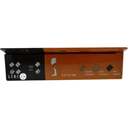 Гольфы Tonus Elast 0401 Lux (18-21 мм рт.ст.) компрессионные с мыском, размер 3, 2 рост, карамельный: цены и характеристики