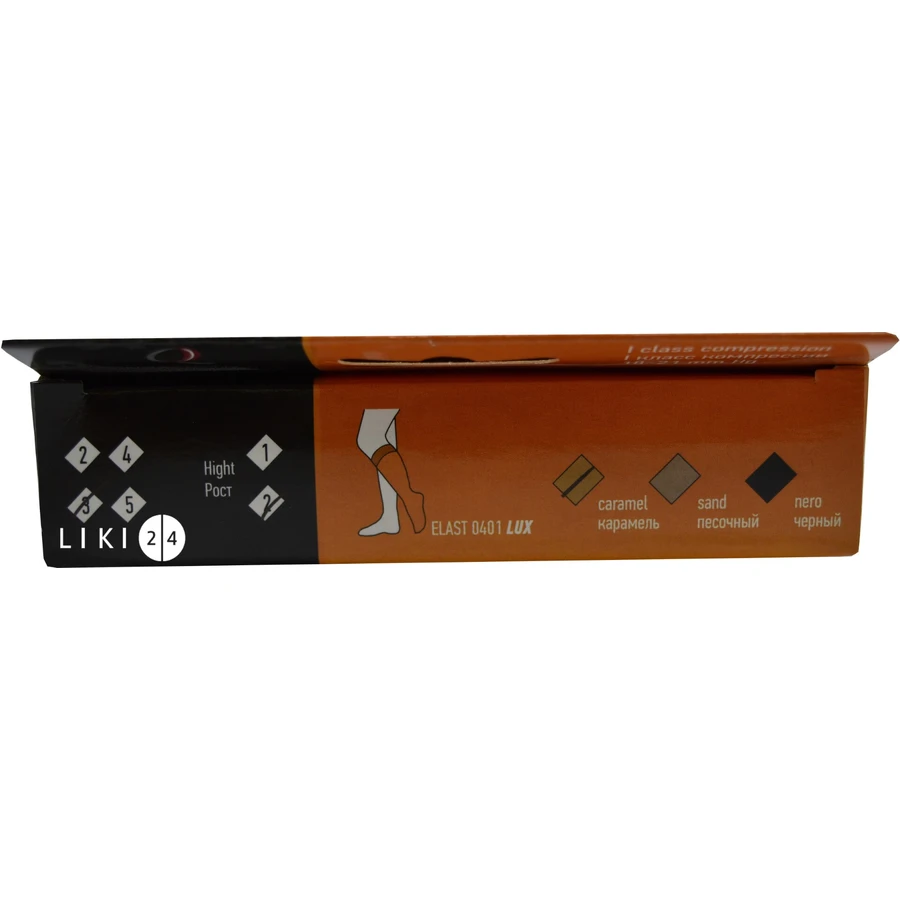 Гольфы Tonus Elast 0401 Lux (18-21 мм рт.ст.) компрессионные с мыском, размер 3, 2 рост, карамельный: цены и характеристики