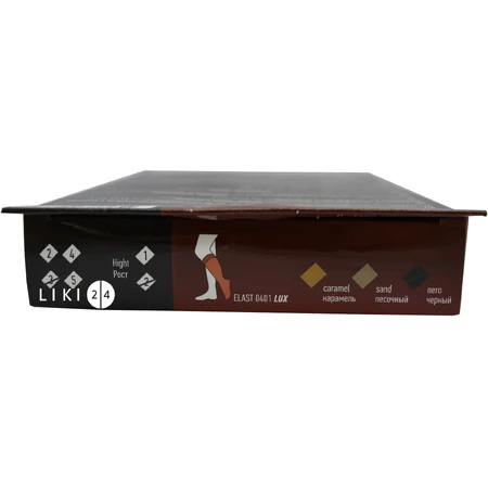 Гольфы Tonus Elast 0401 Lux (23-32 мм рт.ст.) компрессионные с мыском, размер 3, 2 рост, черный: цены и характеристики