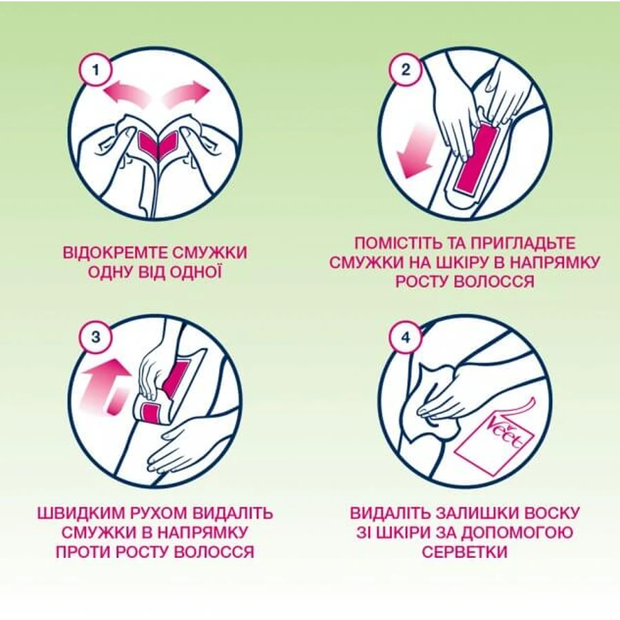 Восковые полоски Veet для сухой кожи 12 шт: цены и характеристики