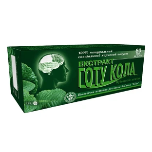 Экстракт Готу кола таблетки 0,25 г, №80