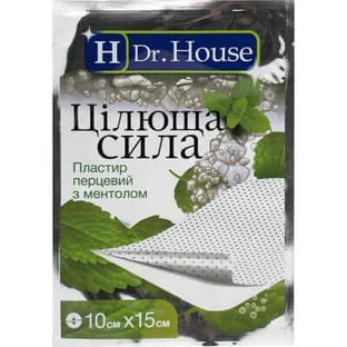 Пластырь обезболивающий с ментолом целебная сила H Dr House 10 см х 15 см