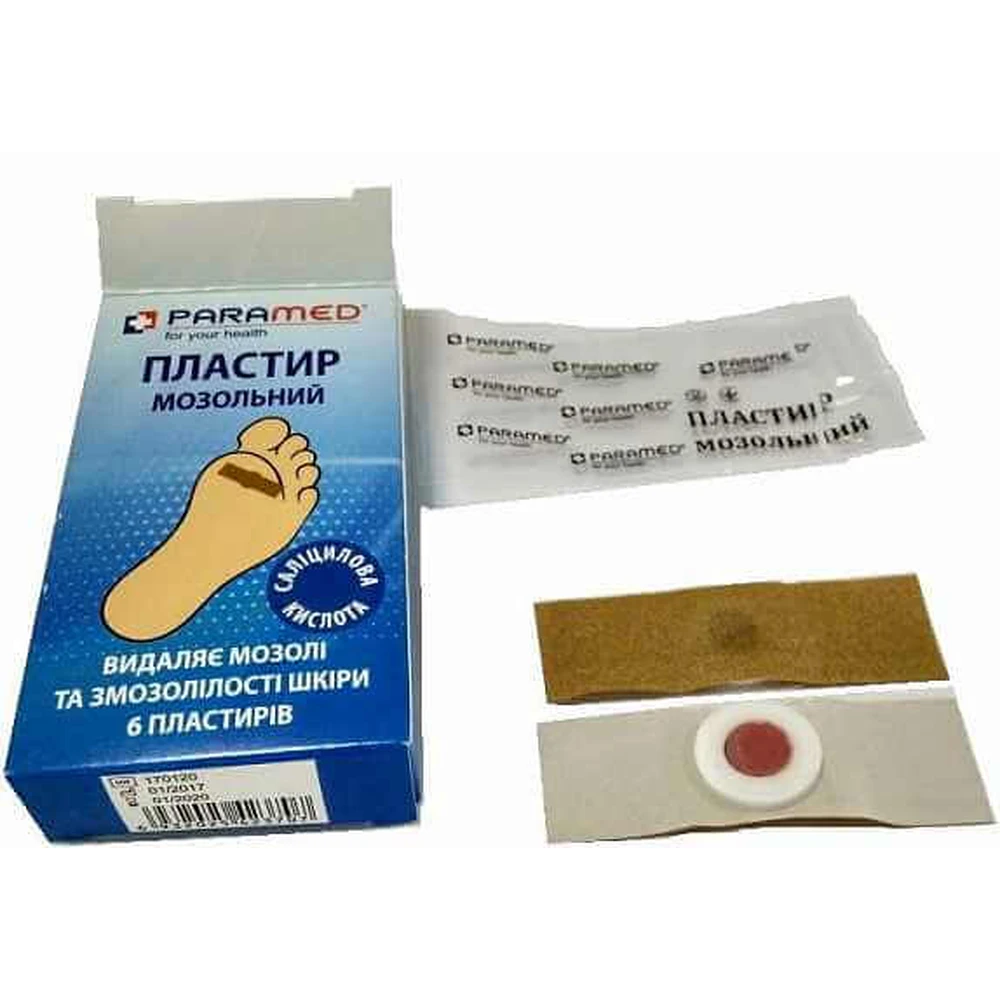 Пластир мозольний paramed 6 х 2 см №6: ціни та характеристики