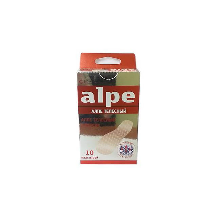 Пластырь медицинский Alpe телесный классик 76х19 мм №10: цены и характеристики