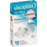 Пластир медичний silkoplast aquaprotect стерильний бактерицидний гіпоалергенний вологонепроникний прозорий №10