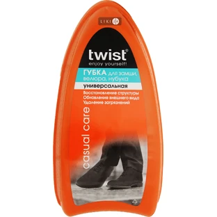 Губка для шкіри Twist велика, чорна