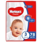 Підгузки Huggies Classic 3 (4-9 кг) 78 шт: ціни та характеристики