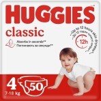 Подгузники Huggies Classic 4 (7-18 кг) 50 шт: цены и характеристики