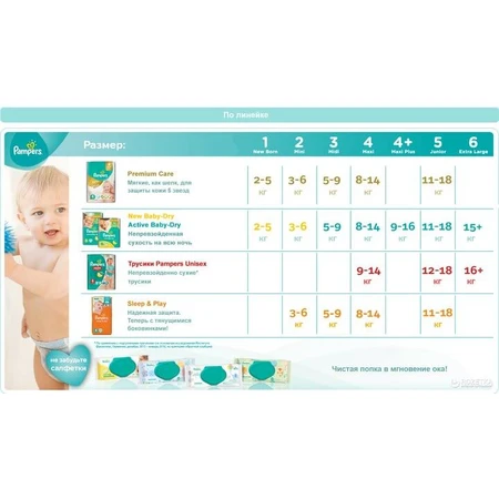Подгузник Pampers Sleep & Play Junior 5 11-18 кг 42 шт: цены и характеристики
