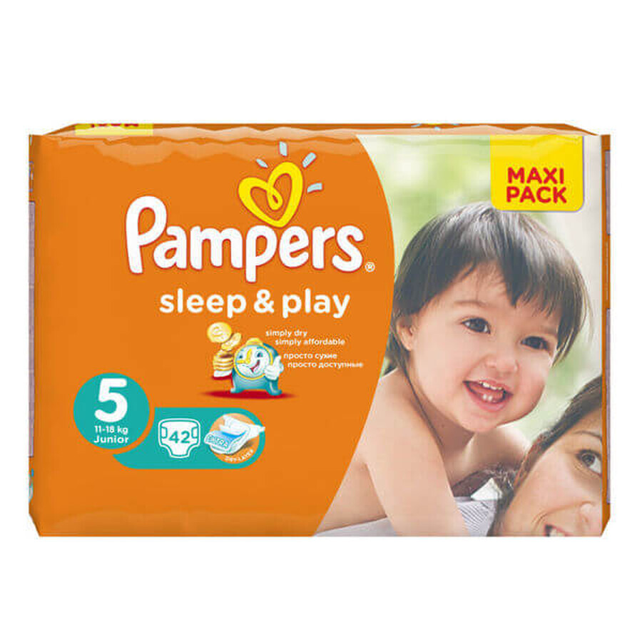 Подгузник Pampers Sleep & Play Junior 5 11-18 кг 42 шт: цены и характеристики