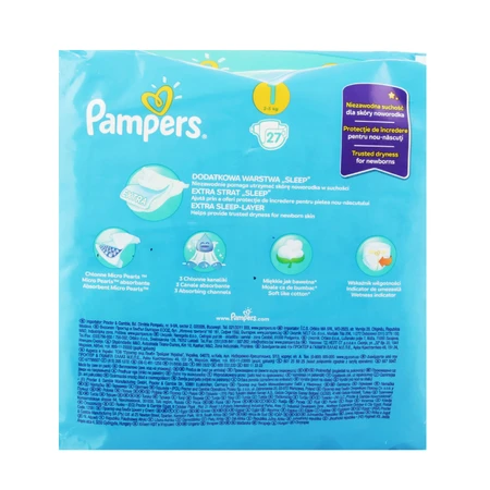 Підгузки Pampers New Baby Newborn 1 (2-5 кг) 27 шт: ціни та характеристики