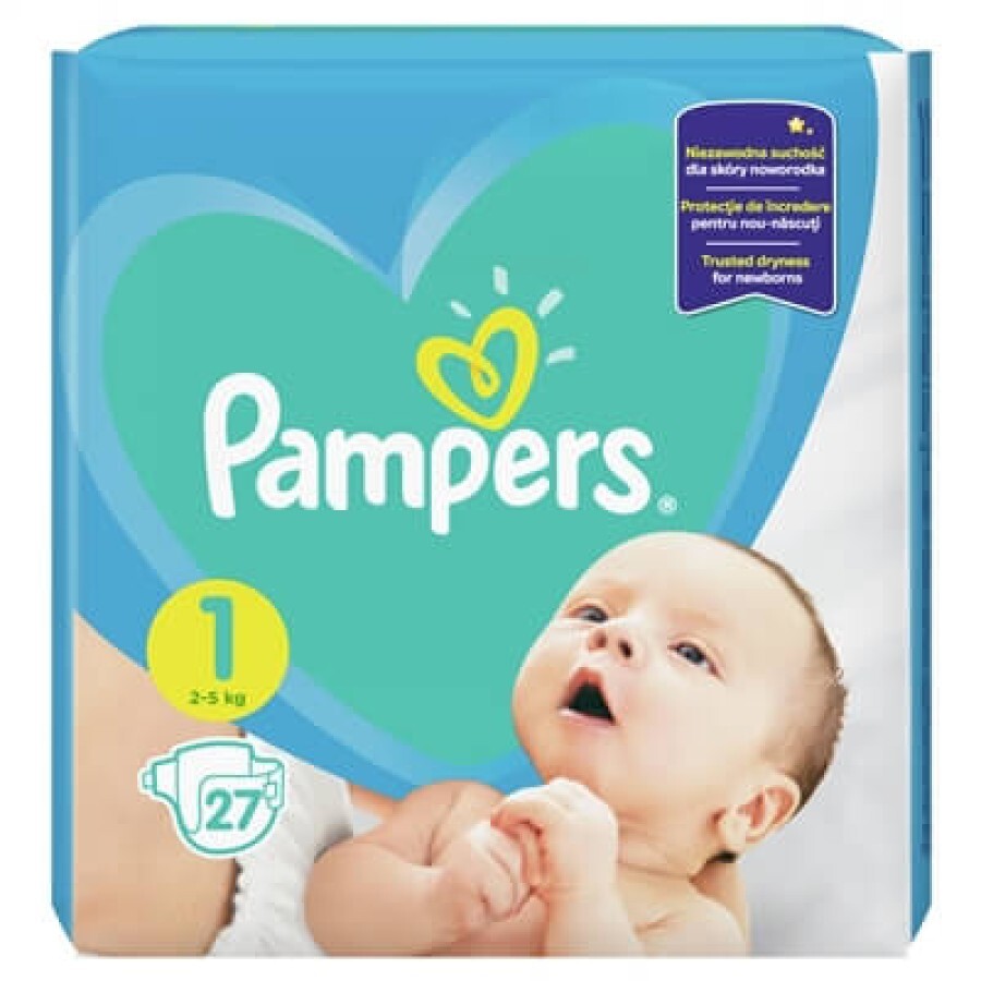 Подгузники Pampers New Baby Newborn 1 (2-5 кг) 27 шт: цены и характеристики