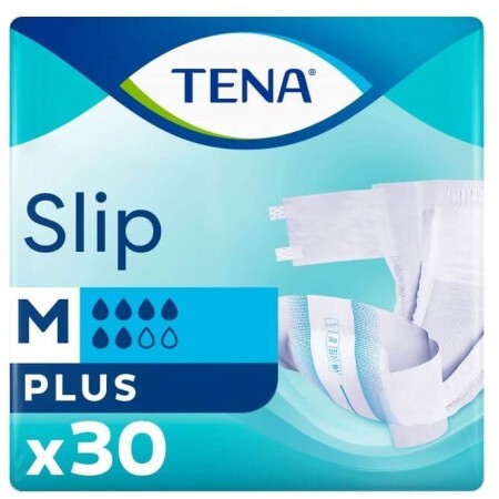 Подгузники для взрослых TENA Slip Plus Medium, 30 шт