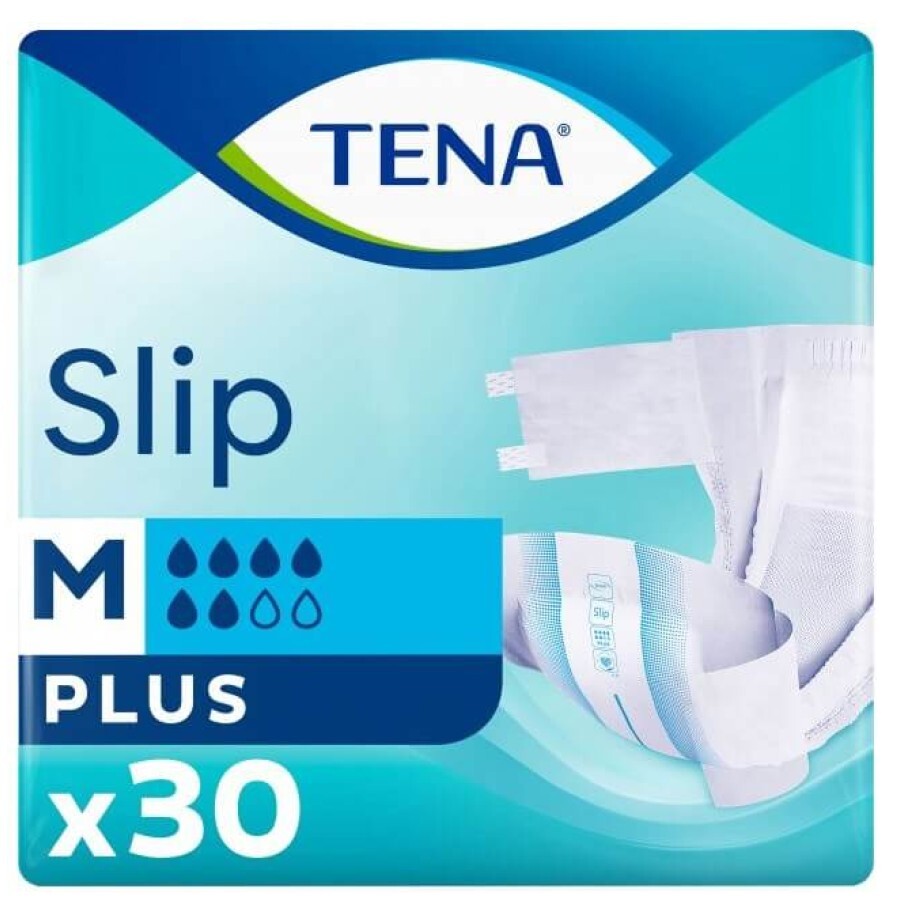 Підгузки для дорослих Tena Slip Plus Medium, 30 шт: ціни та характеристики