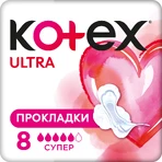 Гигиенические прокладки Кotex Ultra Dry Super 8 шт: цены и характеристики