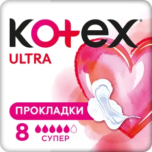 Гигиенические прокладки Кotex Ultra Dry Super 8 шт