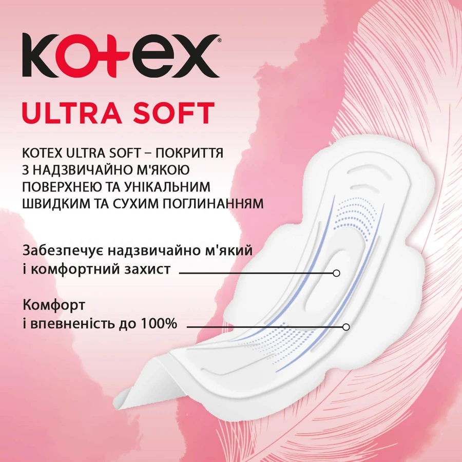 Прокладки гігієнічні Kotex Ultra Soft Super 8 шт: ціни та характеристики