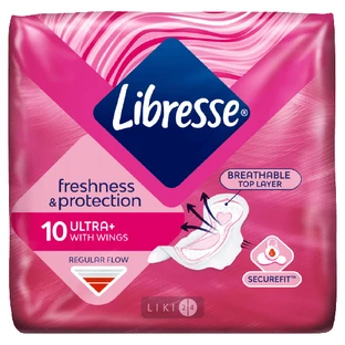 Прокладки гігієнічні Libresse Invisible Ultra thin Clip Normal №10
