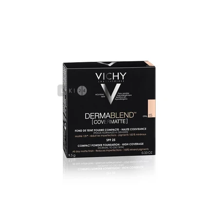 Пудра Vichy Dermablend Covermate корректирующая, с матирующим эффектом, тон 15, SPF 25, 9.5 г: цены и характеристики