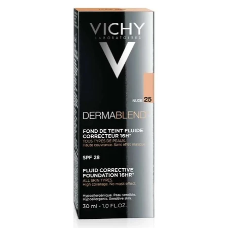  Тональний флюїд Vichy Dermablend коригуючий, тон 25, SPF 28, 30 мл: ціни та характеристики