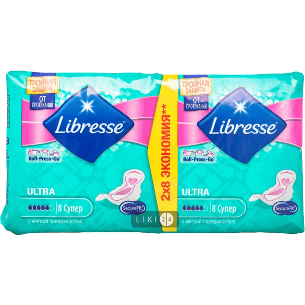 Прокладки гигиенические Libresse Invisible Ultra thin Clip Super №16: цены и характеристики