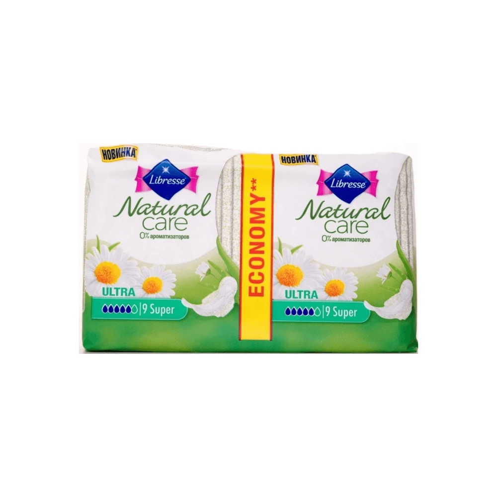 Прокладки гигиенические Libresse Natural care Ultra Super №12: цены и характеристики