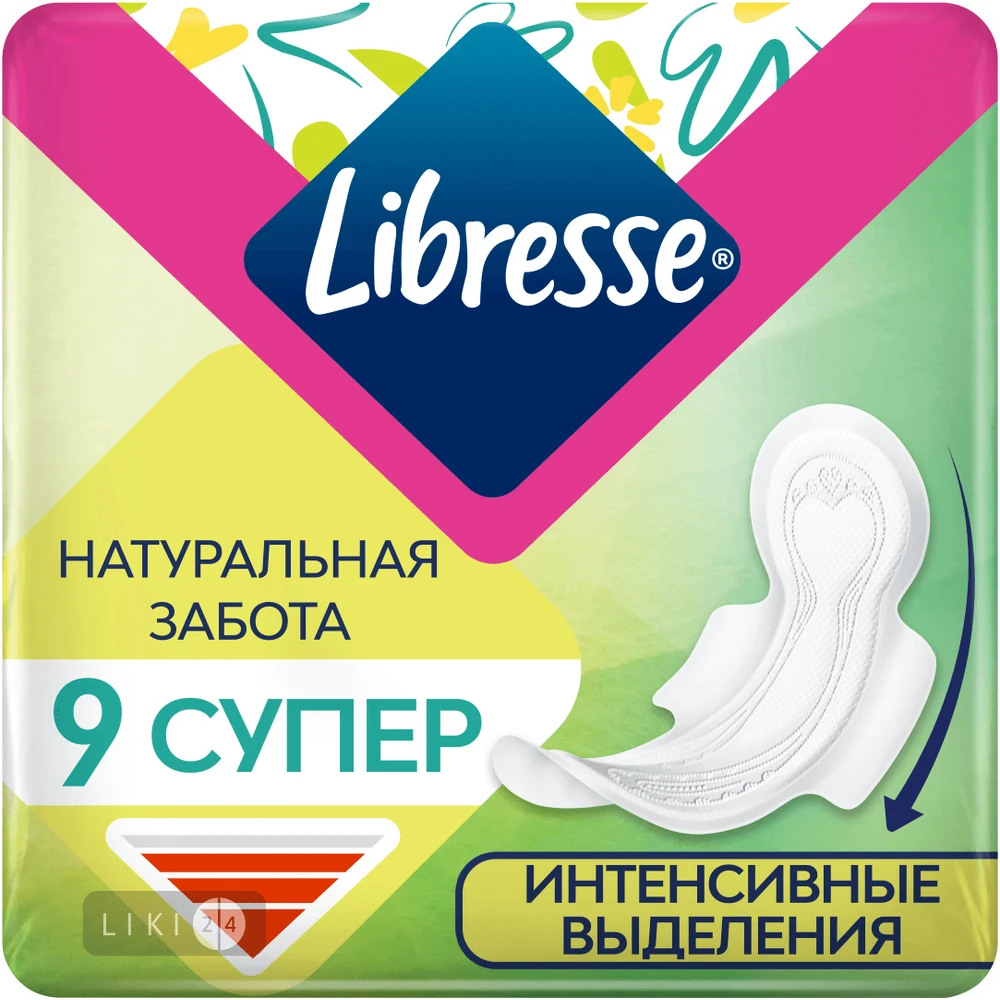 Прокладки гигиенические Libresse Natural care Ultra Super №9: цены и характеристики