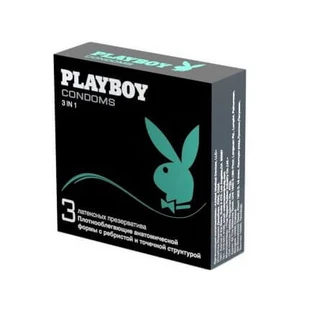 Презервативи Playboy 3 in 1 3 шт