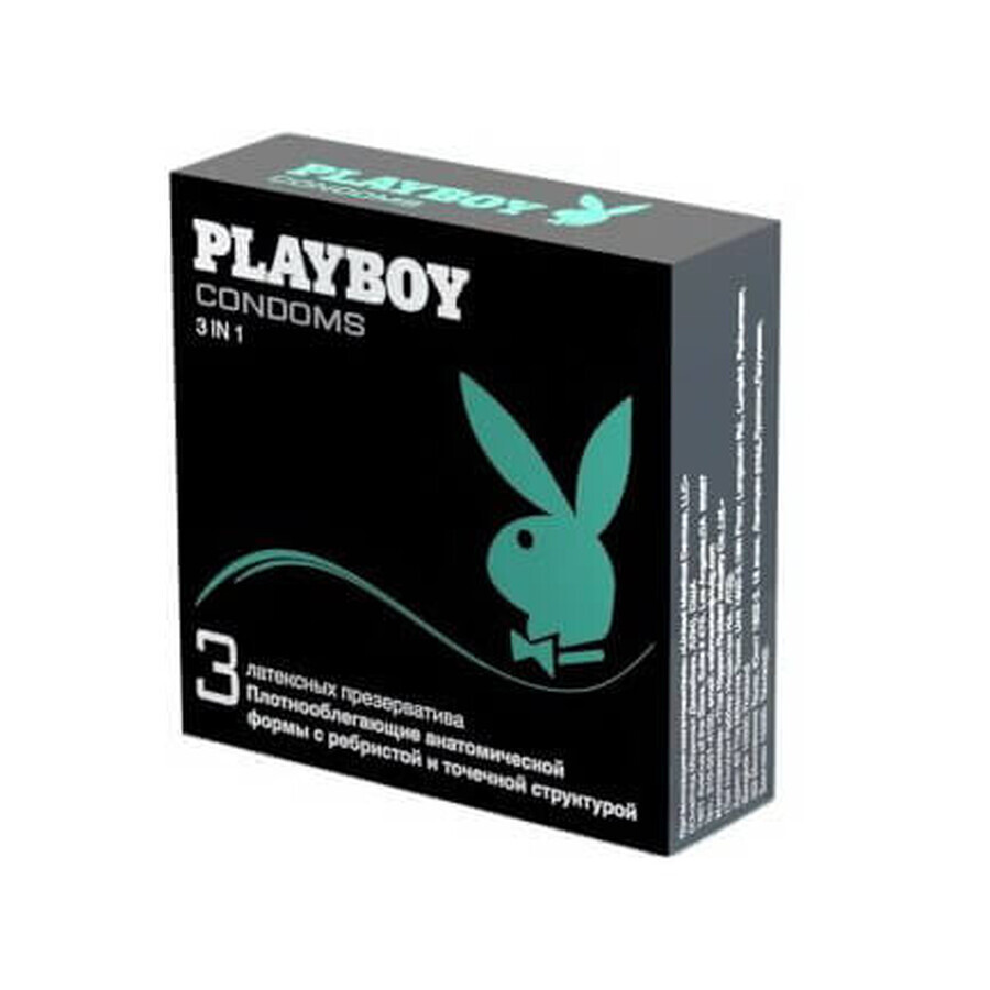 Презервативы Playboy 3 in 1 3 шт: цены и характеристики