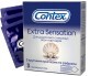 Презервативи латексні з силіконовою змазкою CONTEX Extra Sensation з крупними крапками та ребрами, 3 шт.