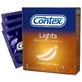 Презервативи латексні з силіконовою змазкою CONTEX Lights особливо тонкі, 3 шт. 